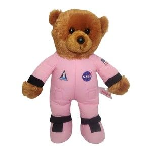 Aurora NASA Pink Bear Plush Kennedy Space Center Astronaut Spaceman